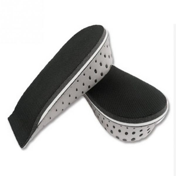 

1 pair increasing ortcs insole lift insert pad height cushion taller male footwear women shoes high insoles #5, Black