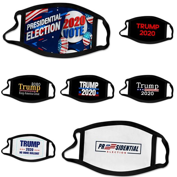 

designer trump masks reusable protective pm2.5 filter printing mouth mask anti dust face mask windproof mouth-muffle 84 styles damon011 #382, Black