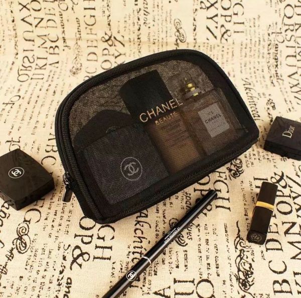 

Винтаж черный гренадин макияж бесплатная доставка Travel Makeup Bag / Красивая высококач