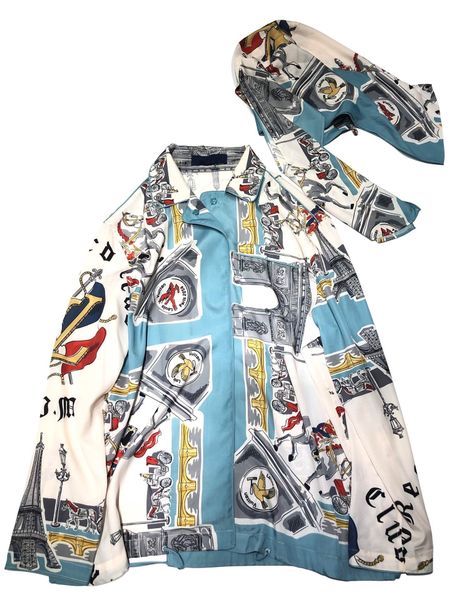 

20ss Париж Италия роскошная настоящая шелковая рубашка повседневная Уличная мода карманы теплые Мужчины Женщины пара верхняя одежда свободный корабль