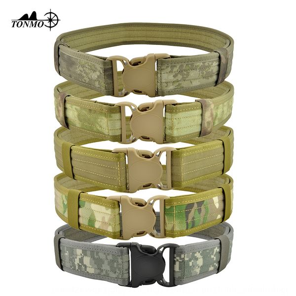 

outdoor black eagle cqb rescue vertical nylon canvas tactical men's belt canvas belt, Black;brown