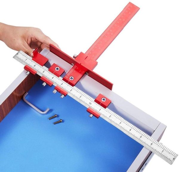 

metric/inch aluminum alloy 5mm drill guide sleeve cabinet hardware jig drawer pull jig wood drilling dowelling hole saw tools