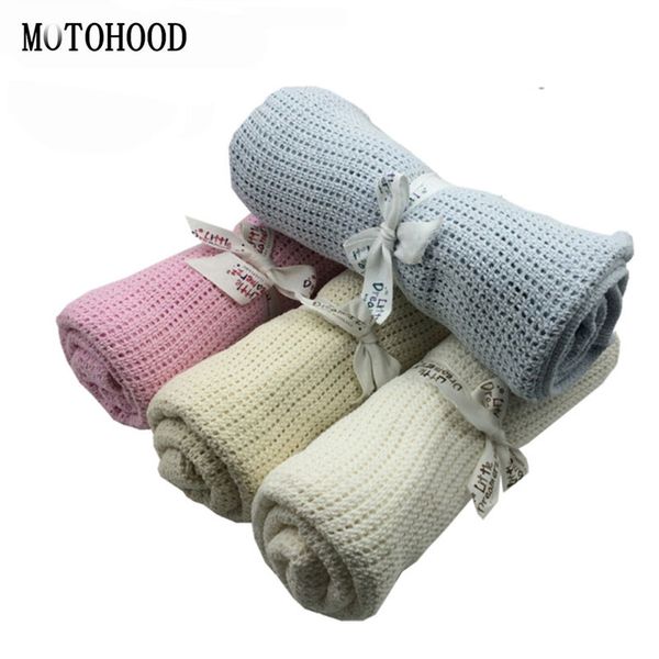 

75*100cm hollow cotton baby blanket newborn wrap swaddle baby bedding soft newborn pgraphy props towel blanket
