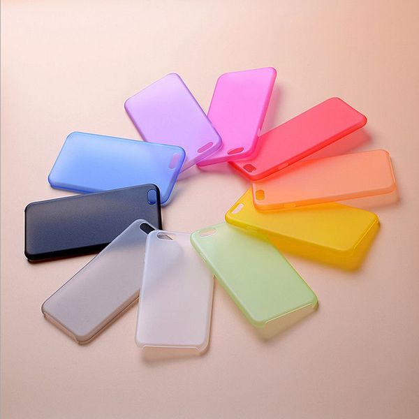 

phone case 0.3mm matte for iphone 6 6s 7 8 plus x 10 xs max colors transparent ultra thin plastic cover for iphone se 5s 5