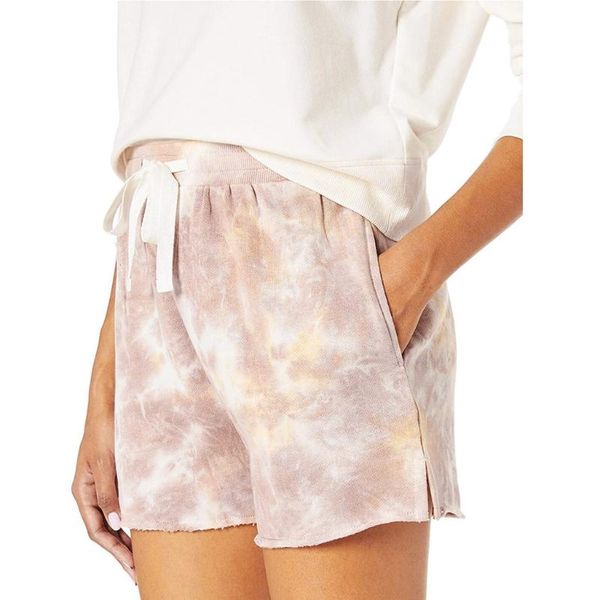 

jaycosin женщины лето повседневная галстук-краситель эластичный пояс шорты с карманами женский бег тренажерный зал эластичные шорты плюс раз, White;black