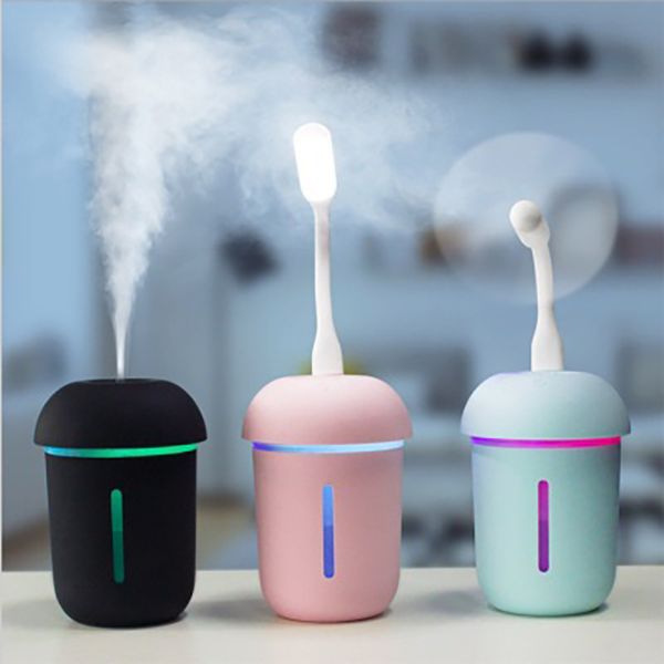 

mini 3 in 1 mushroom usb humidifier multifunction filter night light for home car deskbedroom durable office dc5v portable