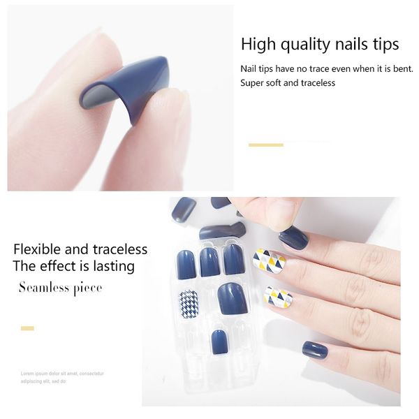 

geometric pattern 3d nail sticker sticker moon star gold stripes wavy line manicure diy nail decoration 30 pieces, Black