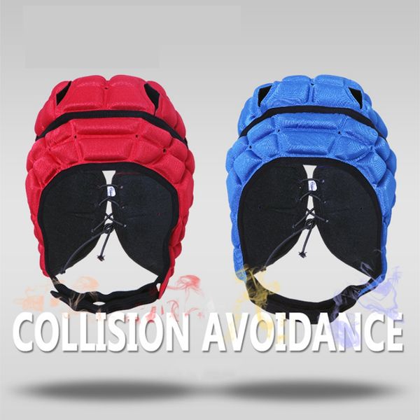 

children professional football goalkeeper helmet kids soccer cap headguard goalie roller child skating hat head protector