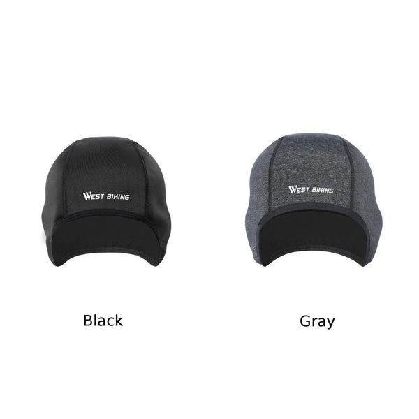 

womens men warm fleece skull cap winter sports cycling hat soft beanie windproof, Black