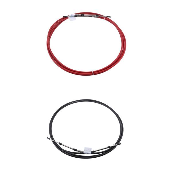 

marine canoe boat outboard engine throttle control cable fit for yamaha outboard - black+red