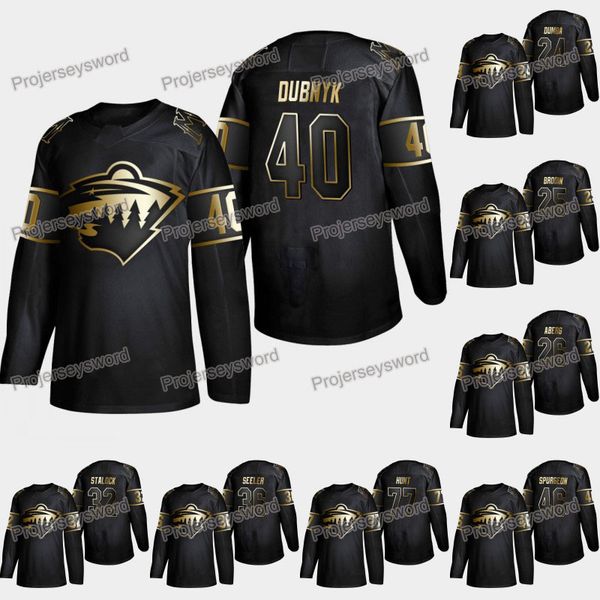 

Minnesota Wild Devan Dubnyk 2019 Golden Edition Jersey Nick Seeler Mat Robson Jared Spurgeon Victor Rask Brad Hunt Kevin Fiala Matt Dumba
