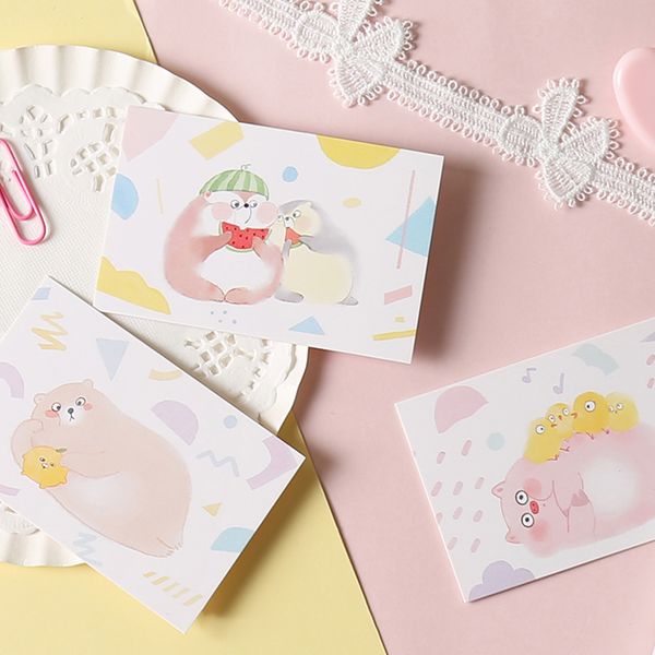 

multi-use 5.2*8cm 54pcs mini card i know you love me theme scrapbooking party invitation cards valentine christmas scrapbooking