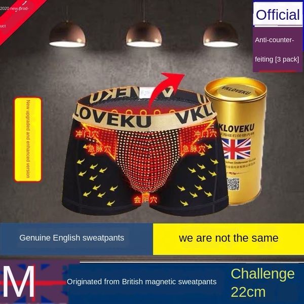 

men's vk british super golden tomalin modal magnet trousers and men's underpants boxer underpants, Black;white