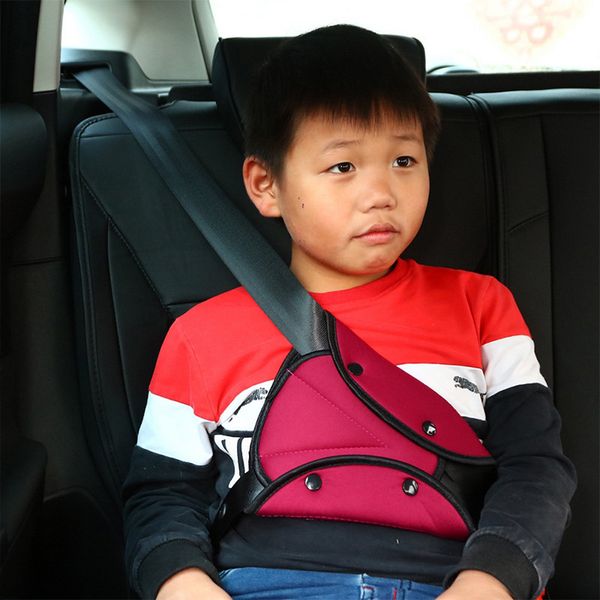

auto seat belt triangle fixator adjustable seat belt pad cover car triangle plug baby children protection safety