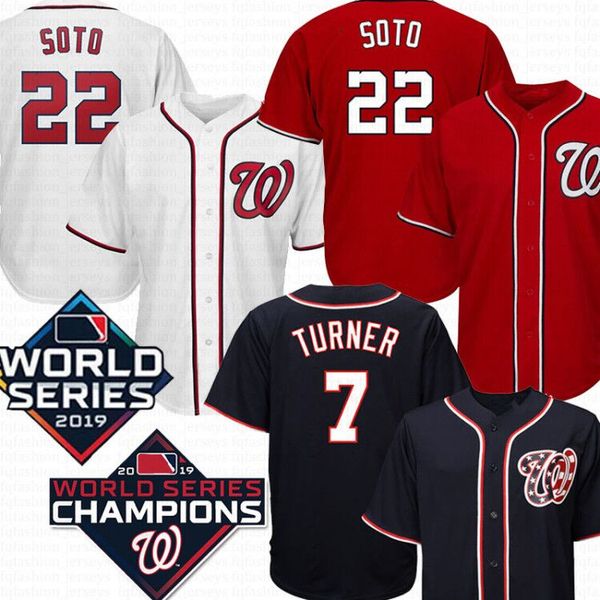 

22 juan soto washington jerseys nationals 7 trea turner embroidery logos 2019 2020 men baseball jerseys, Blue;black