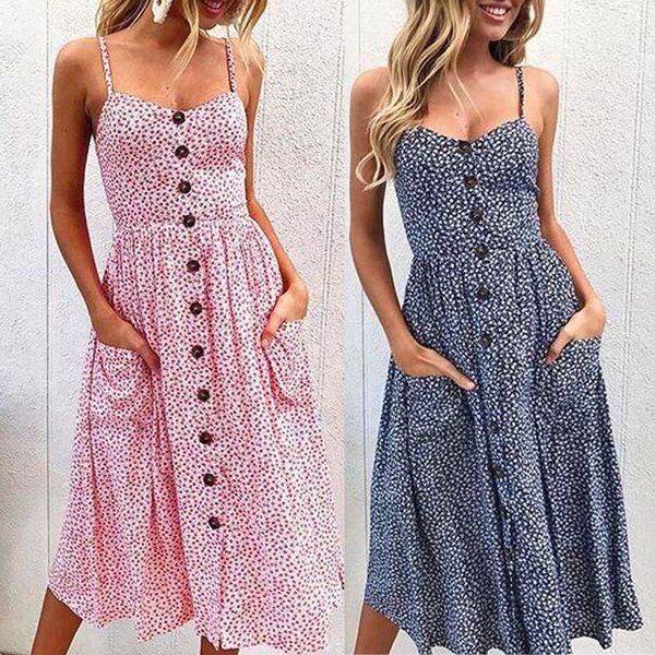 

nightclub women's dress printing buttons print sling dress off shoulder sleeveless high waist button v-neck dressy523, Black;gray