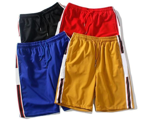 

mens shorts for summer 4 colors letter printed polyester sweatpants fashion streetwear male designer jogger loose shorts, White;black