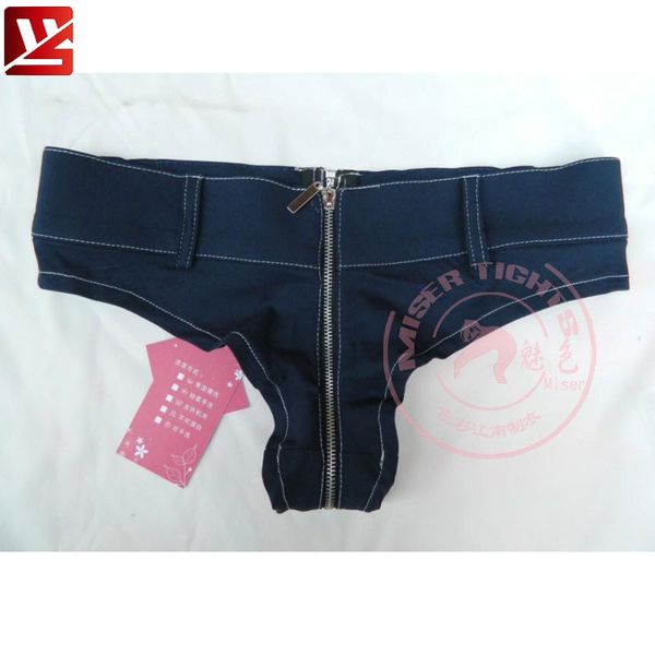 

meise jeans shorts zipper open crotch mini denim shorts low rise waist erotic moto biker wear for women plus size f45, White;black