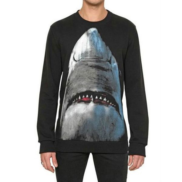 

fashion men's stylist hoodie sweatshirt 19fw men's pattern print hoodie hip hop oversized cotton hoodie size s-xl, Black