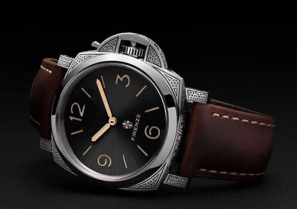 

2019 new luxury watch pam972 designer watches master leather band p3000 movement hand wind men montre de luxe sports wristwatches waterproof, Slivery;brown