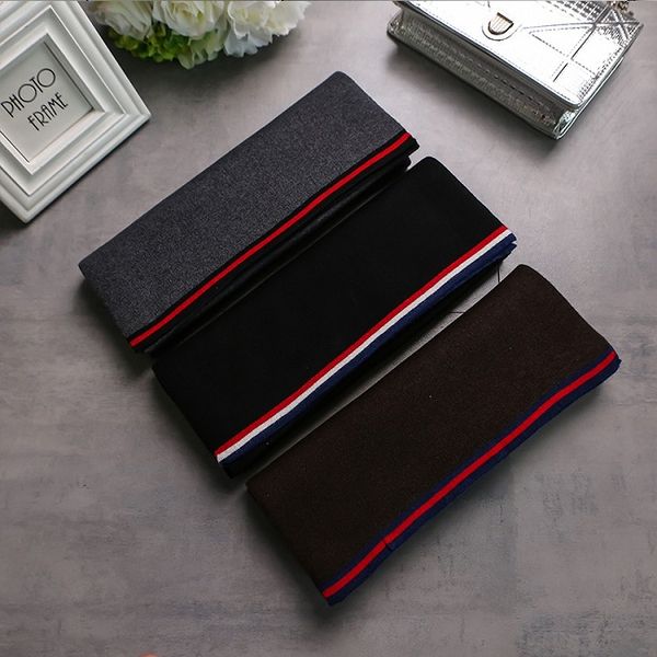 

180*30cm Fine men's knitted cashmere scarf, fashionable striped scarf, thickening to keep warm,large stock wholesale free ship