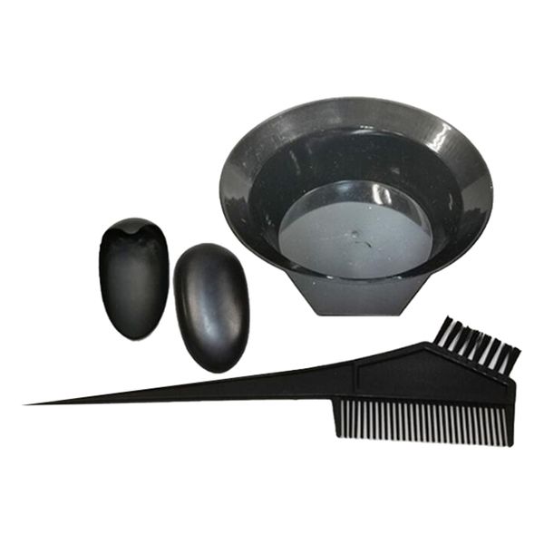 

1 set hair color tool salon hair color dye bowl comb brush ear cover hairdressing tools
