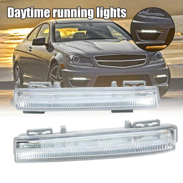 

1 пара передний бампер противотуманные фары дневные ходовые огни для w204 xr657