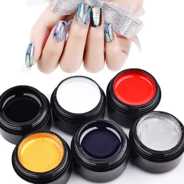 

spider pull line painting drawing gel nail polish uv soak off varnish lacquer set
