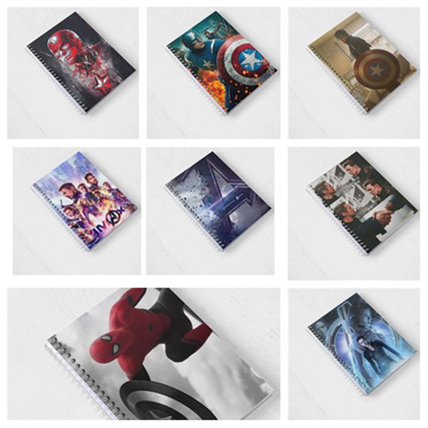 

movie avengers notebook coil this diary creative notebook movie student notebook office office supplies christmas gift t2i5419, Purple;pink