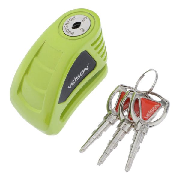

disc brake lock (3keys)- anti -theft disc lock motorcycle (6mm dia pin) - wheel security lock for motorcycles scooters bikes