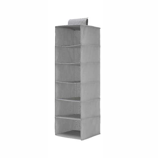 

6-tiers wardrobe hanging organizer clothes shoes storage closet holder household