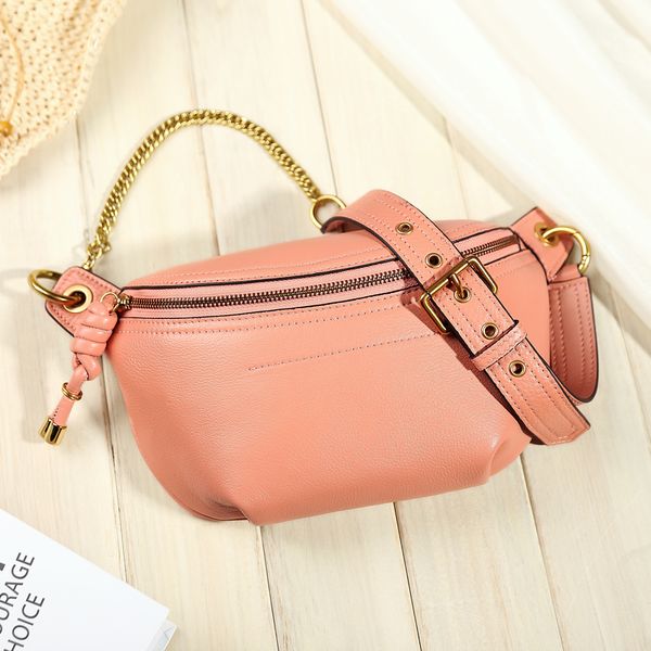 

new fashion women chest messenger bag leather all match ladies shoulder bags elegant female hobos clutch purse bag