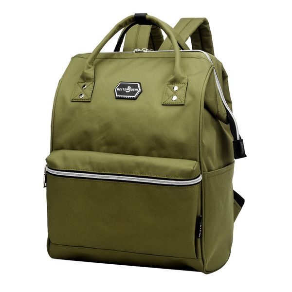 

new nylon waterproof more pocket both shoulders package portable leather backpack feminina school bags for teenage girls
