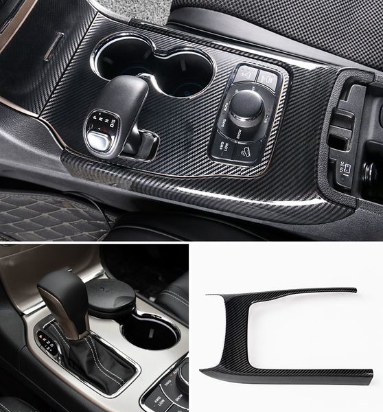 

abs carbon fiber gear shift frame cover trim for jeep grand cherokee 2014-2017