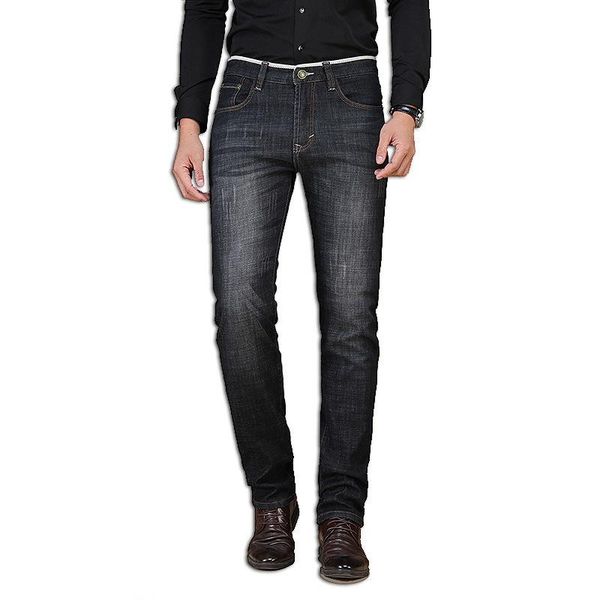 

denim джинсы брюки мужчины прямые натяжные черные мужские джинсы повседневный denim для мужчин классический большой размер 28 - 36 38 40 42, Blue