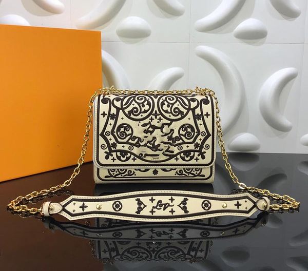 

designer luxury handbags purse flower shoulder crossbody chain strap purses bag flower pattern twist l handbag