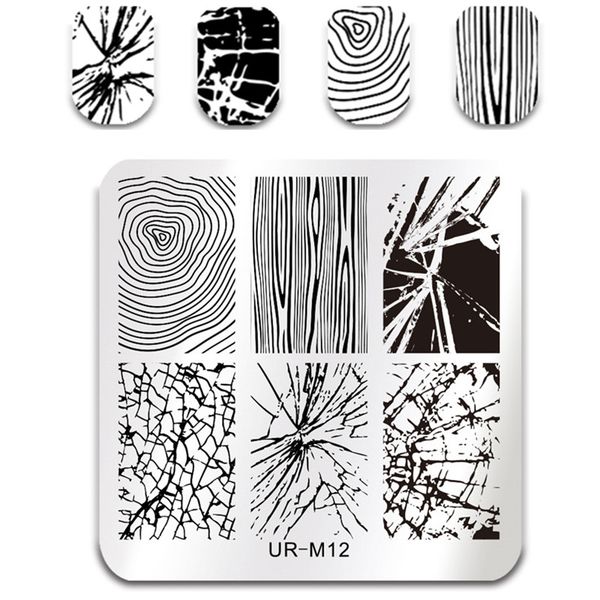 

ur sugar stainless steel nail stamping plates lace flower animal pattern nail art stamp stamping template image plate stencil, White