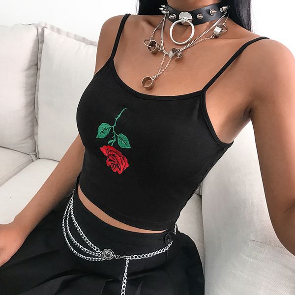 

street wear ins стиля тонкого модного пупок слинг жилет женского, White