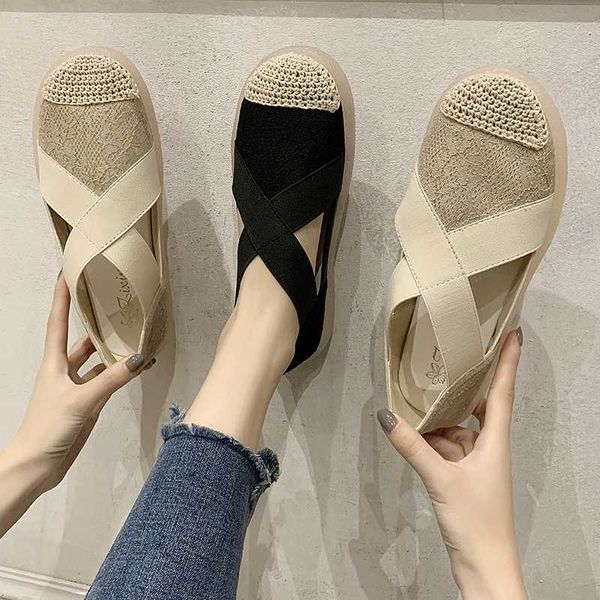 

handmade sandal spring shoes with heel 2020 summer closed toe sandals suit female beige strappy heels rope thick ladies, Black