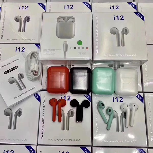 

I12 tw v5 0 wirele bluetooth headphone ture tereo earphone colorful touch control wirele head et earbud