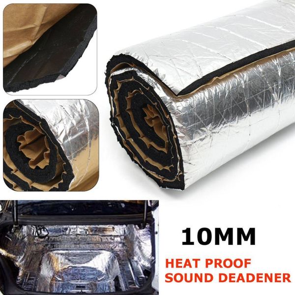 

10mm 40*100cm car sound deadener audio noise control heat shield insulation mat hood car heat shield proof mat sound insulation