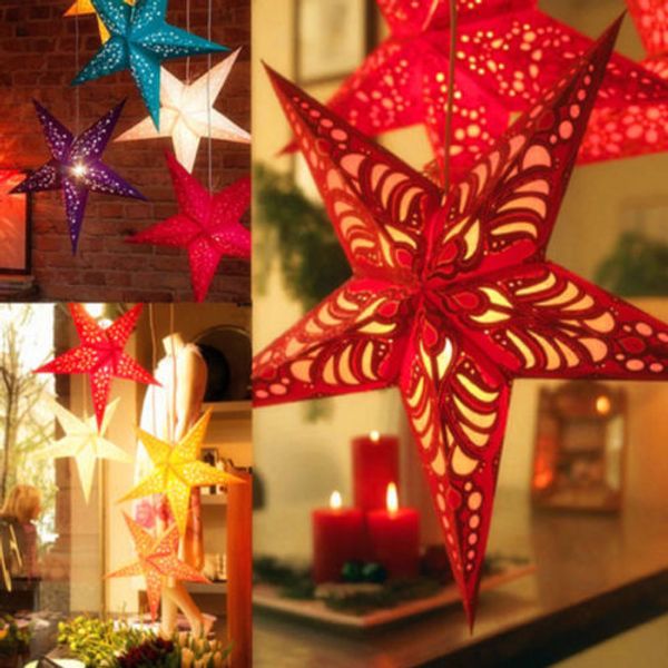 

рождественская звезда пентаграмма висячие украшения star xmas party decor 1pcs hot sale рождество подвеска