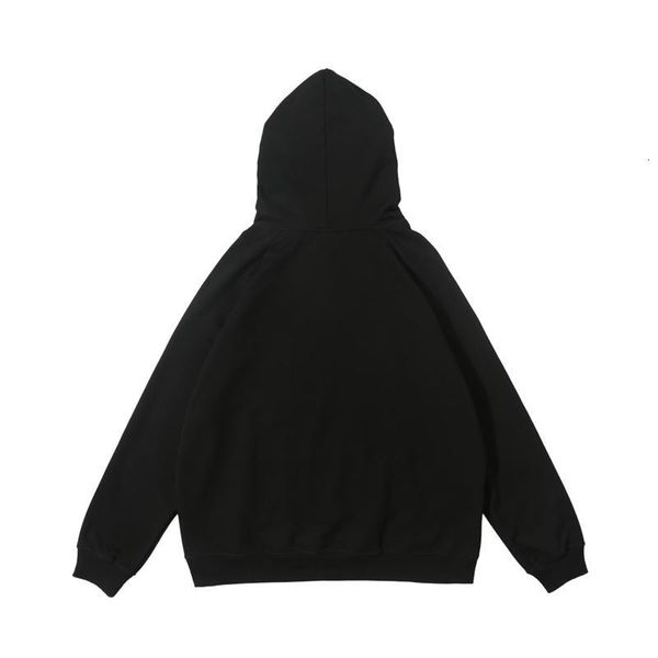 

19fw trend letter printing logo hooded sweatshirt casual hooded pullover fashion couple street hip hop hoodies hfhlwy053, Black