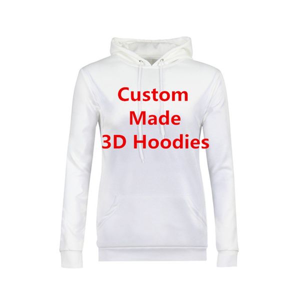 

hooded sweatshirts women men personality 3d print hoodies customer custom hoodie dropshipping wholesalers, Black