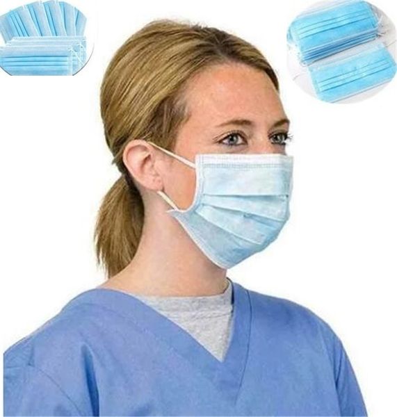 

face mouth masks 3 layers dustproof facial protective cover masks anti-dust disposable salon earloop mouth masks wholesale disposable mask