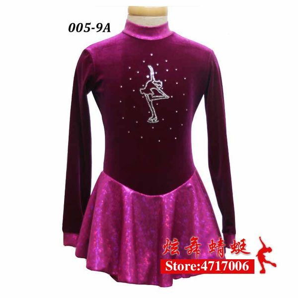 

figure ice skating dress/twirling/dance costume/tap leotard made to fit, Black;red