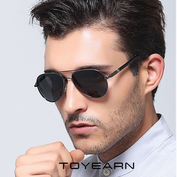 

2020 classic oversized spring leg alloy pilot sunglasses men women brand design driving polarized men sun glasses