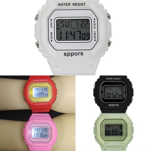 

multifunctional outdoor sports electronic outdoor sports luminous watch waterproof luminous led unicorn ins student watch, Blue