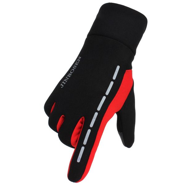 

2019 new winter outdoor tool sports warm gloves men women all refers fleece riding running touch screen plus velvet thickening, Black
