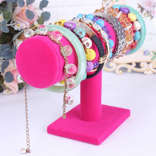 

velvet jewelry rack bracelet necklace stand organizer holder display #6